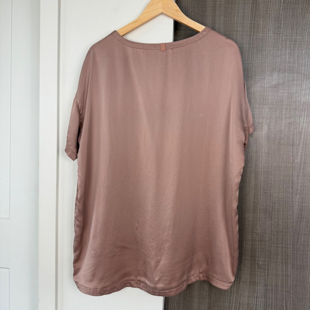 Lunya Washable Silk Tee Otium Tan Short Sleeve Size XS/S - Picture 10 of 14